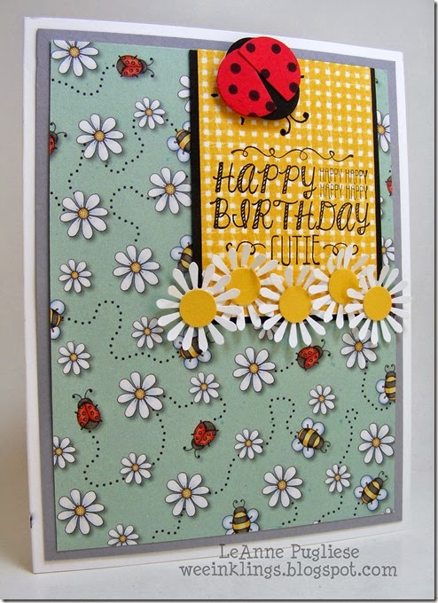 LeAnne Pugliese WeeInklings Try Stampin on Tuesday 218 Lady Bug Birthday Sweet Stuff Stampin Up!