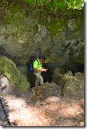 Andy at Daimes cave