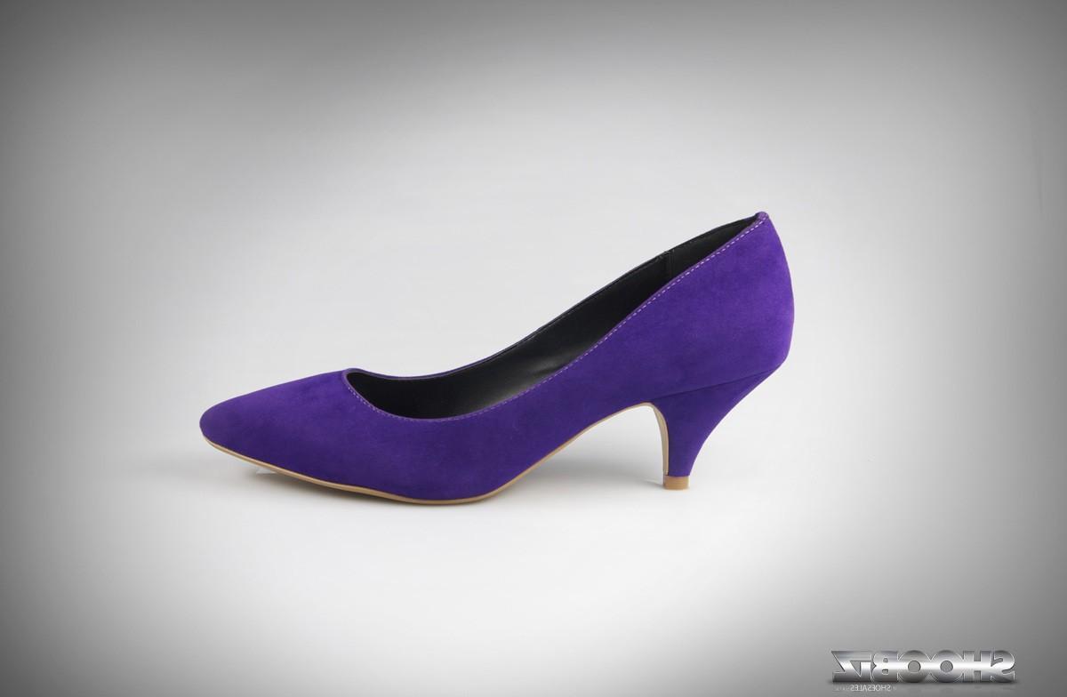 Ava, Purple Suede by ShooBiz