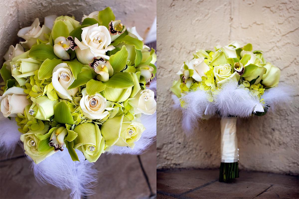 White and Green Bouquet