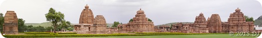 Panoramic view of Pattadakal temples