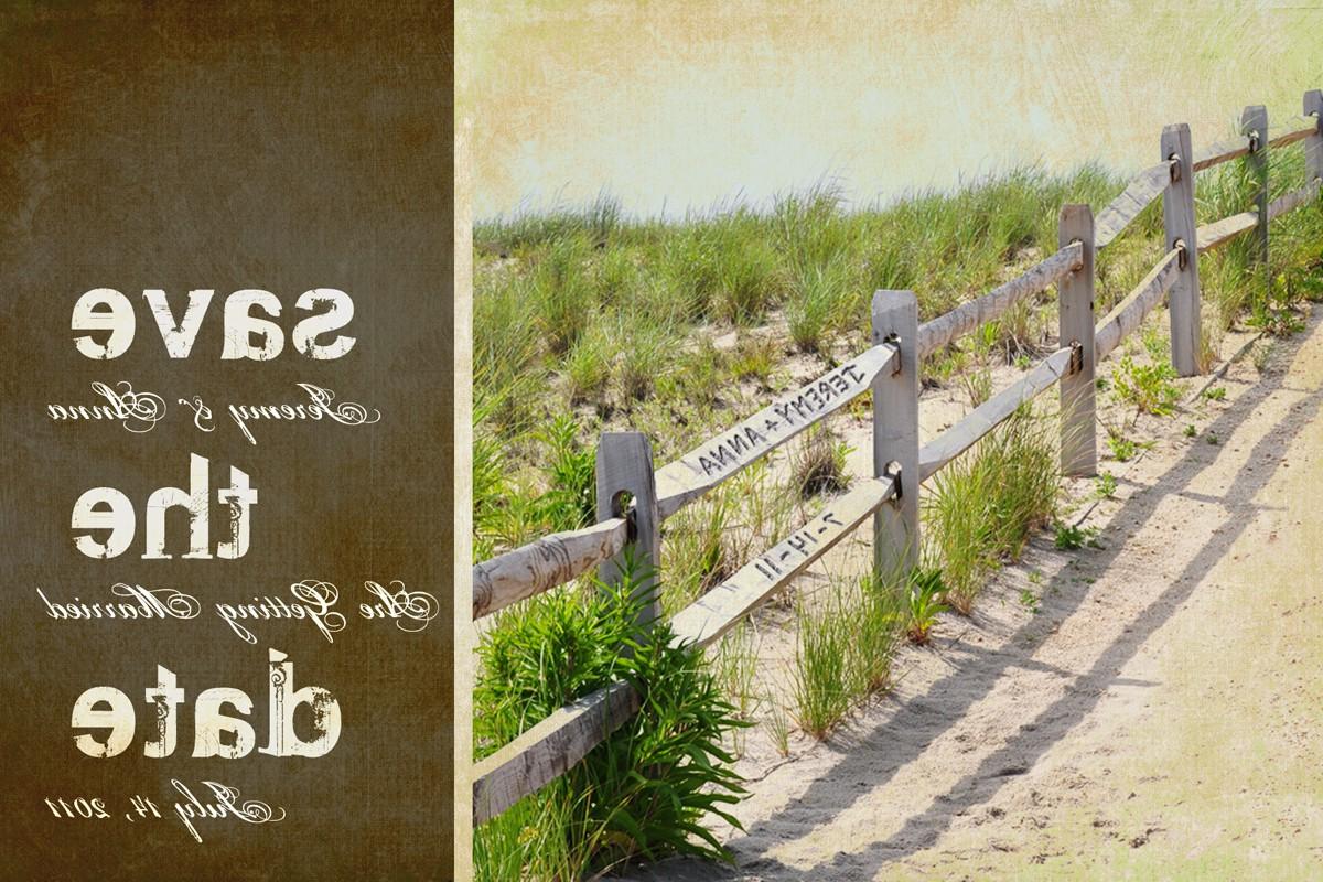 Seashore Fence Save the Date