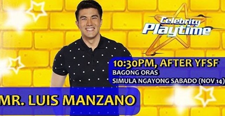 Luis Manzano hosts Celebrity Playtime