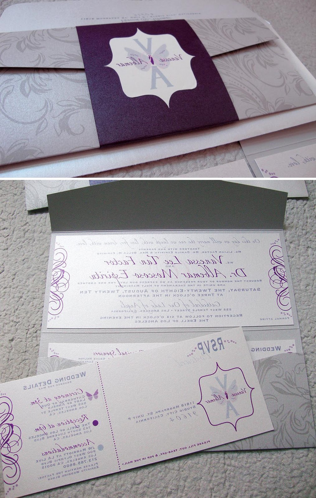 wedding monogram, invitation &