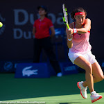 DUBAI, UNITED ARAB EMIRATES - FEBRUARY 18 : Caroline Garciain action at the 2016 Dubai Duty Free Tennis Championships