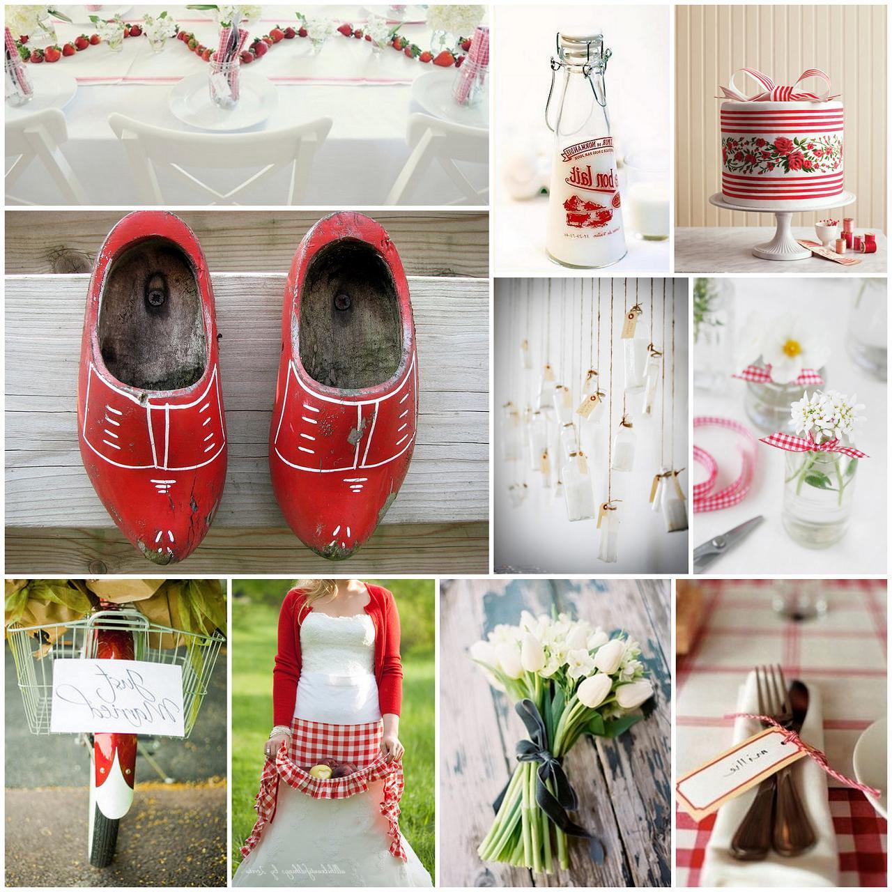The red and white gingham