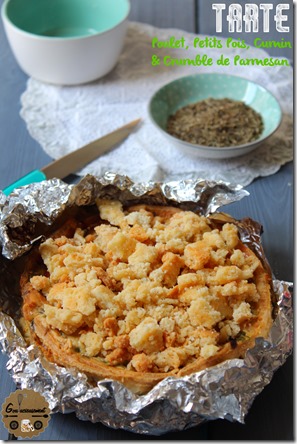 Tarte Poulet, Petits Pois, Cumin & Crumble de Parmesan 13