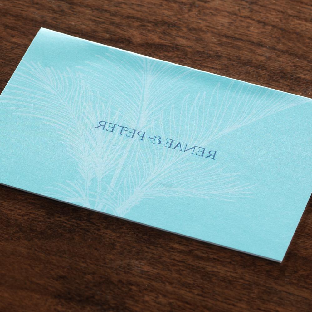 Feathery Fronds Informal eInvite Wedding Thank You Notes Floral Accents