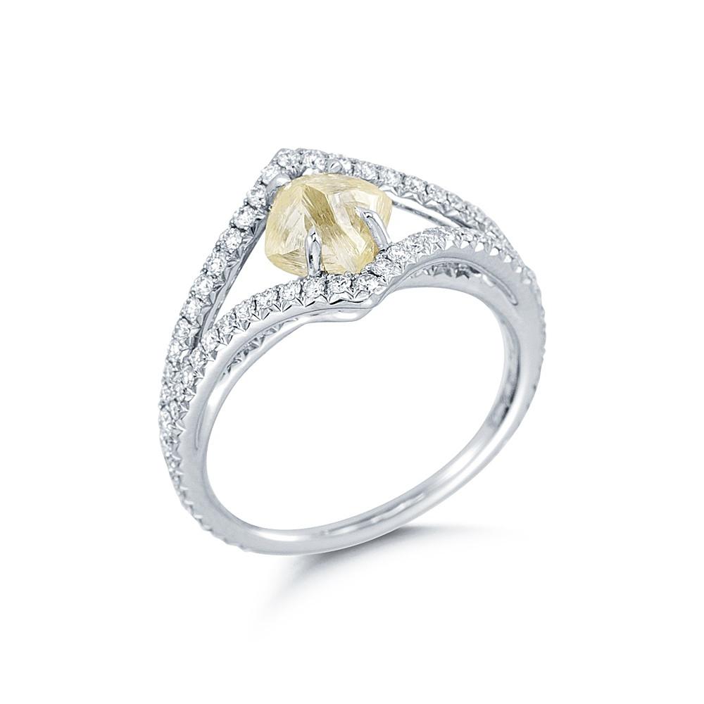 Victorian Rough Diamond Engagement Ring 2D571-1.59