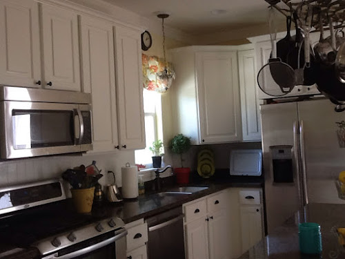 White kitchen cupboards 