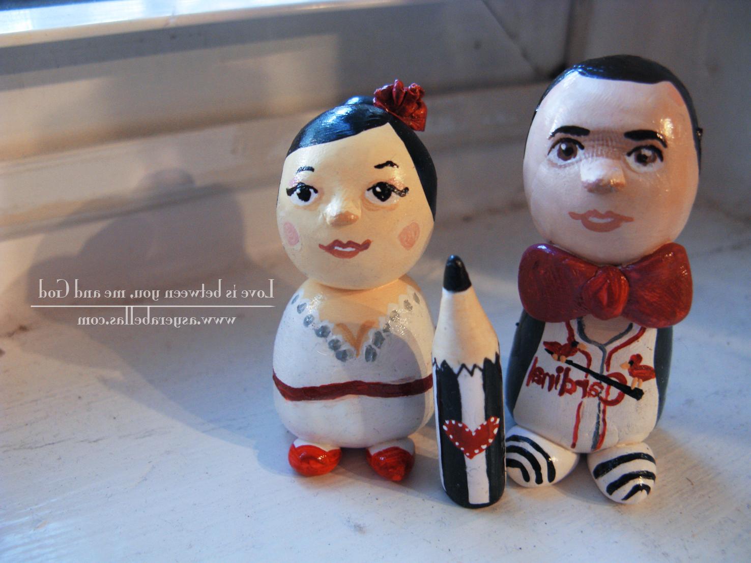 is my clay wedding topper!