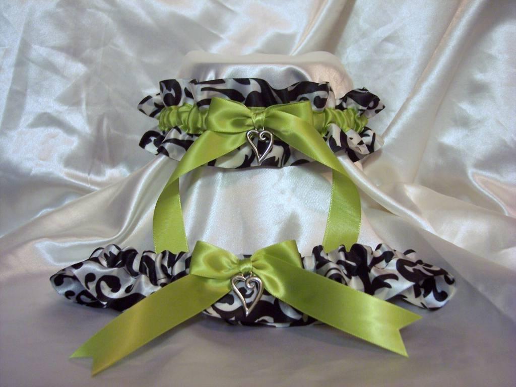 Ivory & Black Damask Satin