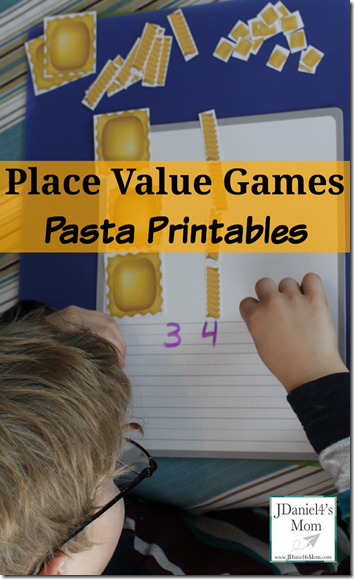Pasta Place Values Game Pasta Place Values Game