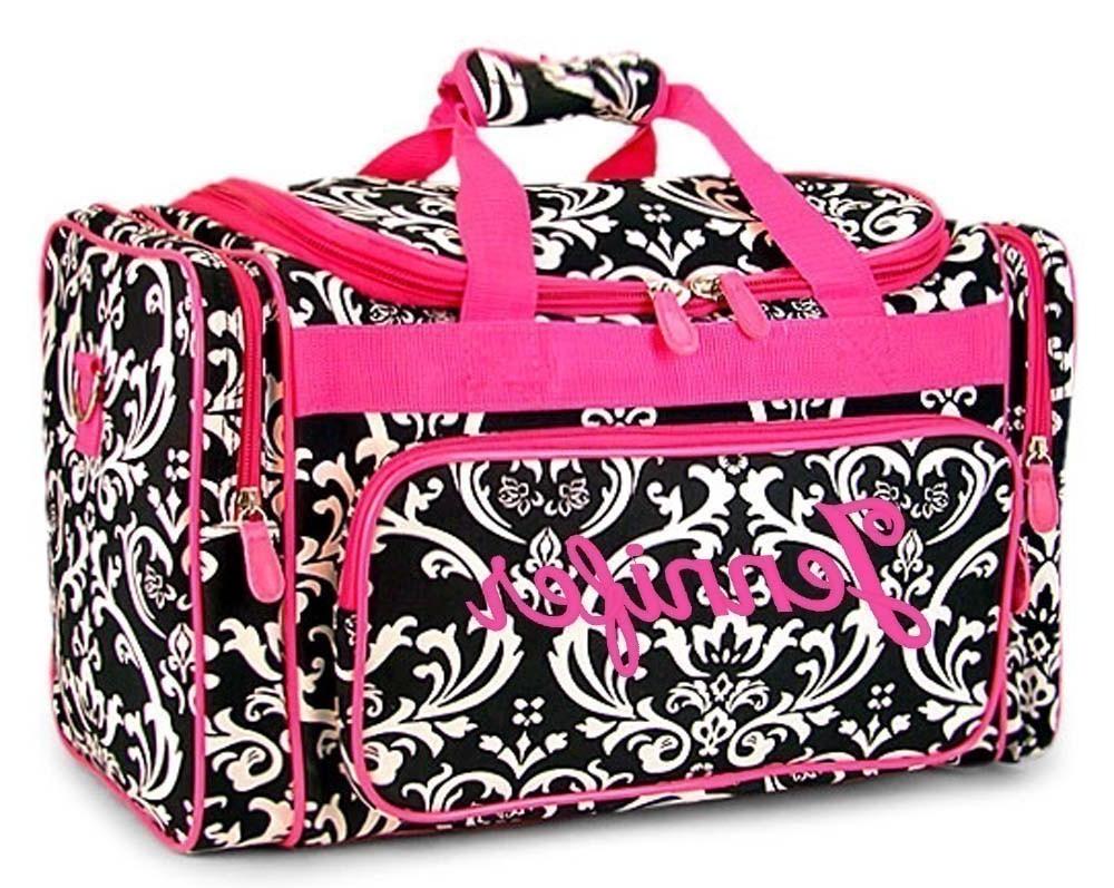 Bag Black Damask Hot Pink