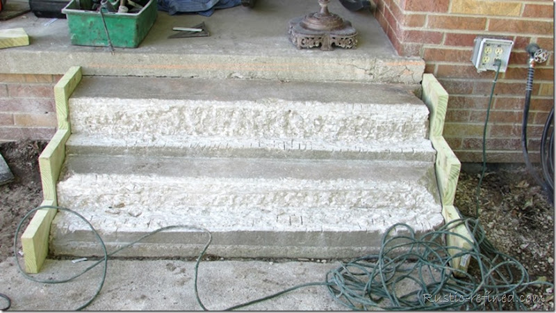 A quick and budget friendly Do It Yourself Project to enlarge the front porch in one weekend.