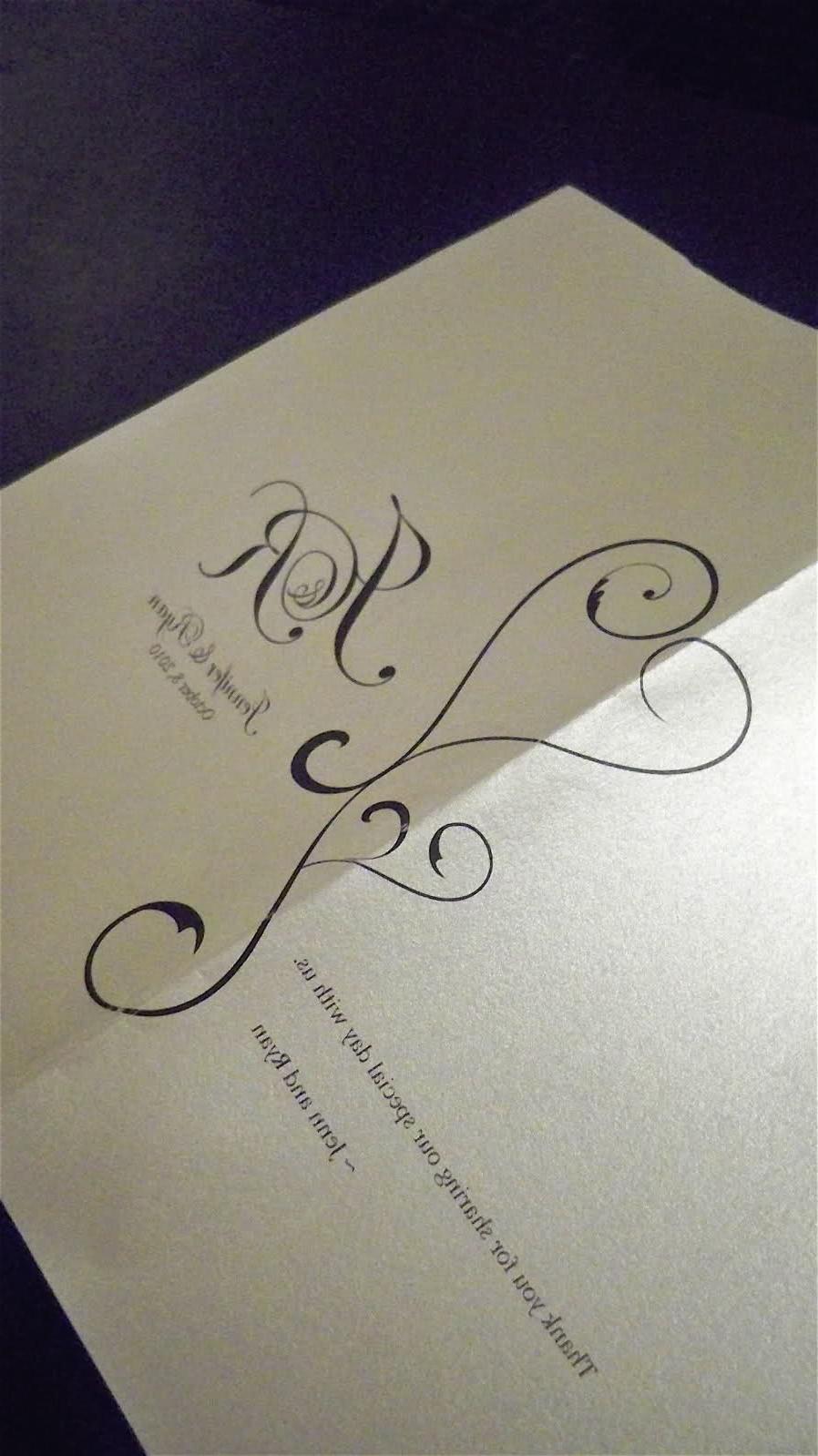 their wedding invitations,