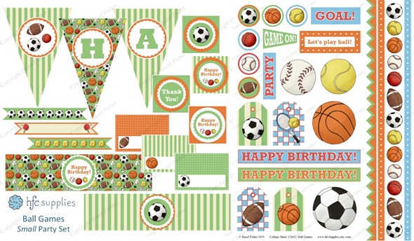 2015 April 30 monthly review new printables party set ball games collage sheet hazelfishercreations 2015 April 30 monthly review new printables party set ball games collage sheet hazelfishercreations