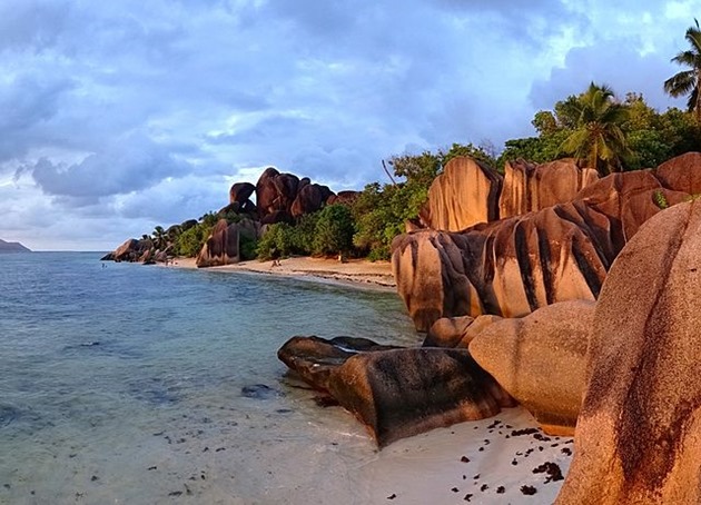 The beach of Anse Source d'Argent 