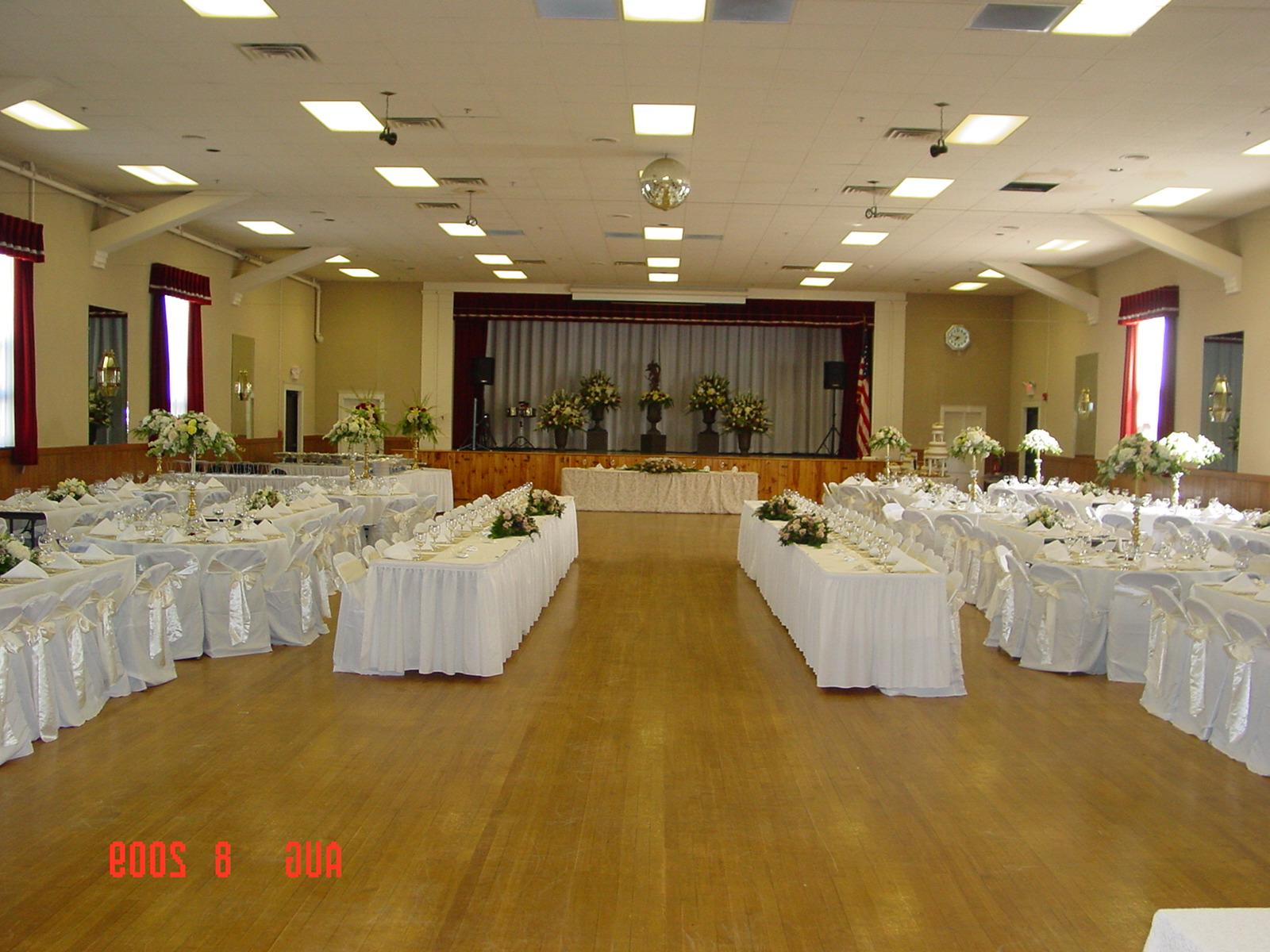 View of head table from center