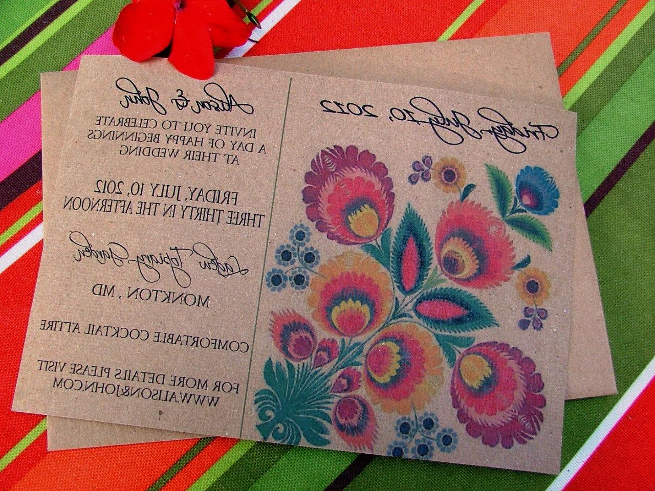 Colorful Wedding Invitation