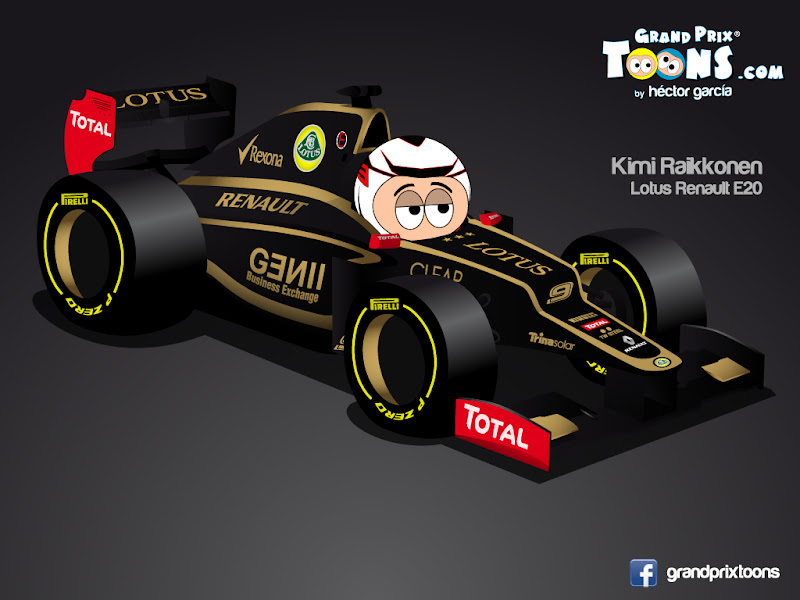 Кими Райкконен 2012 Lotus E20 by Grand Prix Toons