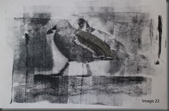 Image 22 - Ramsey gull cardboard cutout monoprint  stitched 1