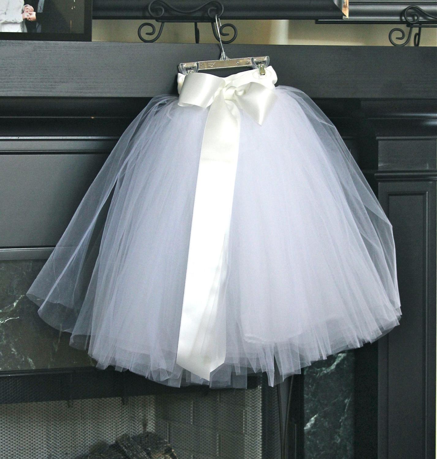 White flower girl tutu dress