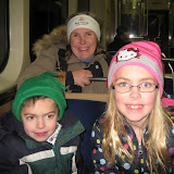 Bryan, Lori and Hannah on the L in Chicago 01142012
