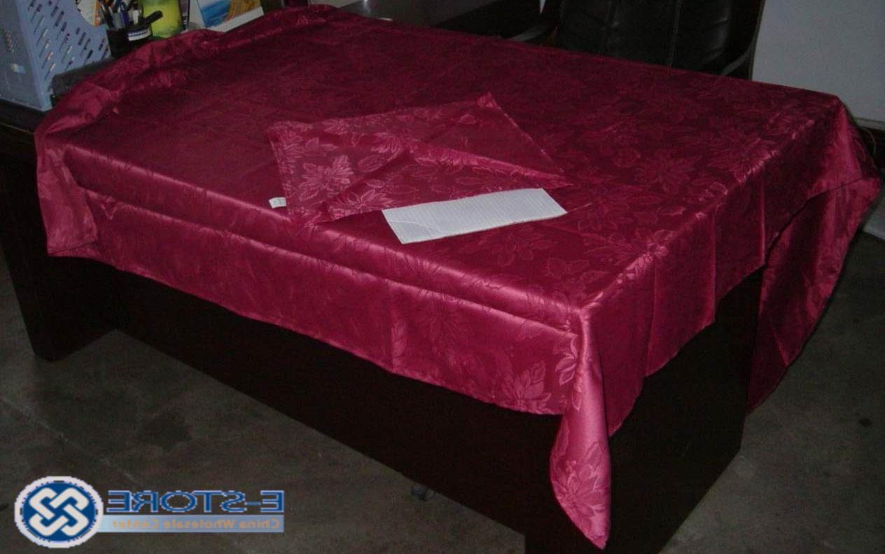 Polyester Damask Tablecloth