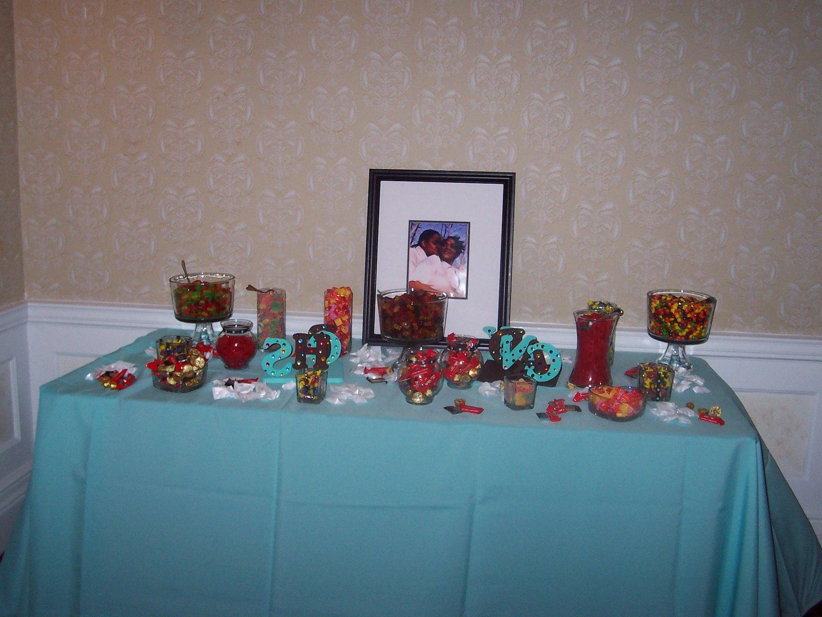 Nate wanted a candy buffet