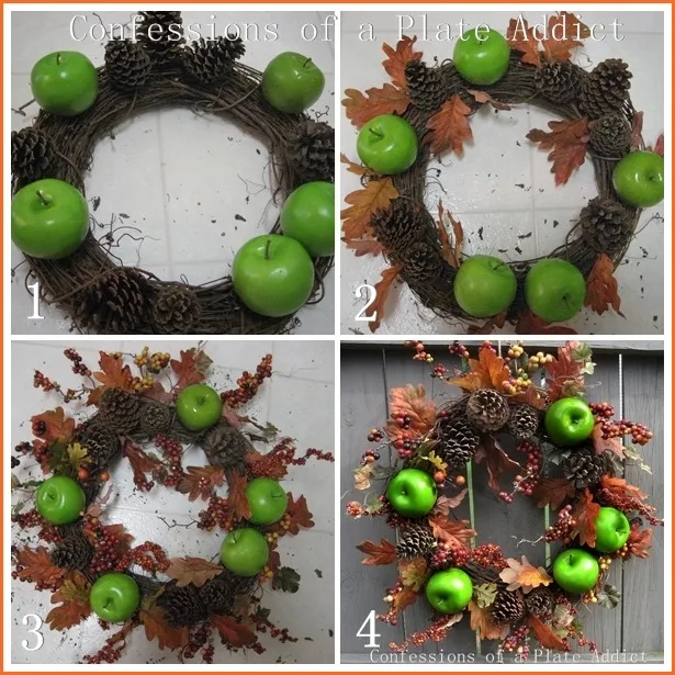 CONFESSIONS OF A PLATE ADDICT Transitioning into Fall...Apple and Bittersweet Wreath tutorial