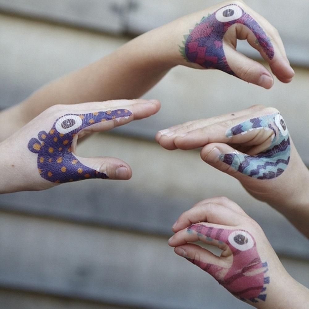 Hands Temporary Tattoos by