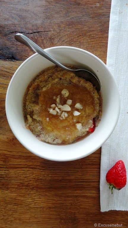 Quinoa Frühstück mit Rhabarberkompott