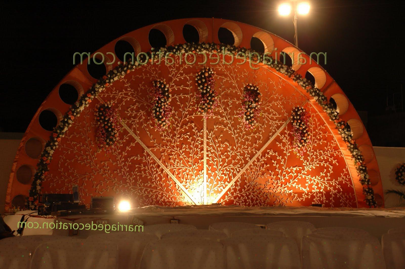 Wedding stage Decorated with