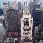view of the rockefeller center in New York City, United States 