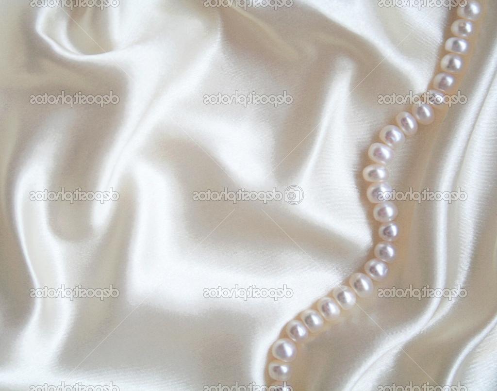 Smooth elegant white silk with