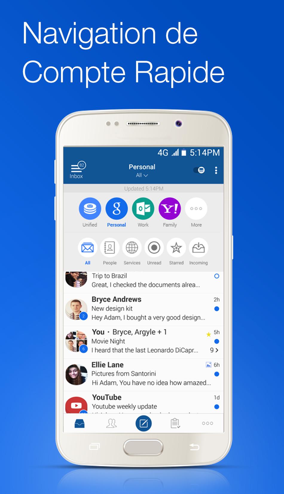 Android application Email Blue Mail - Calendar screenshort