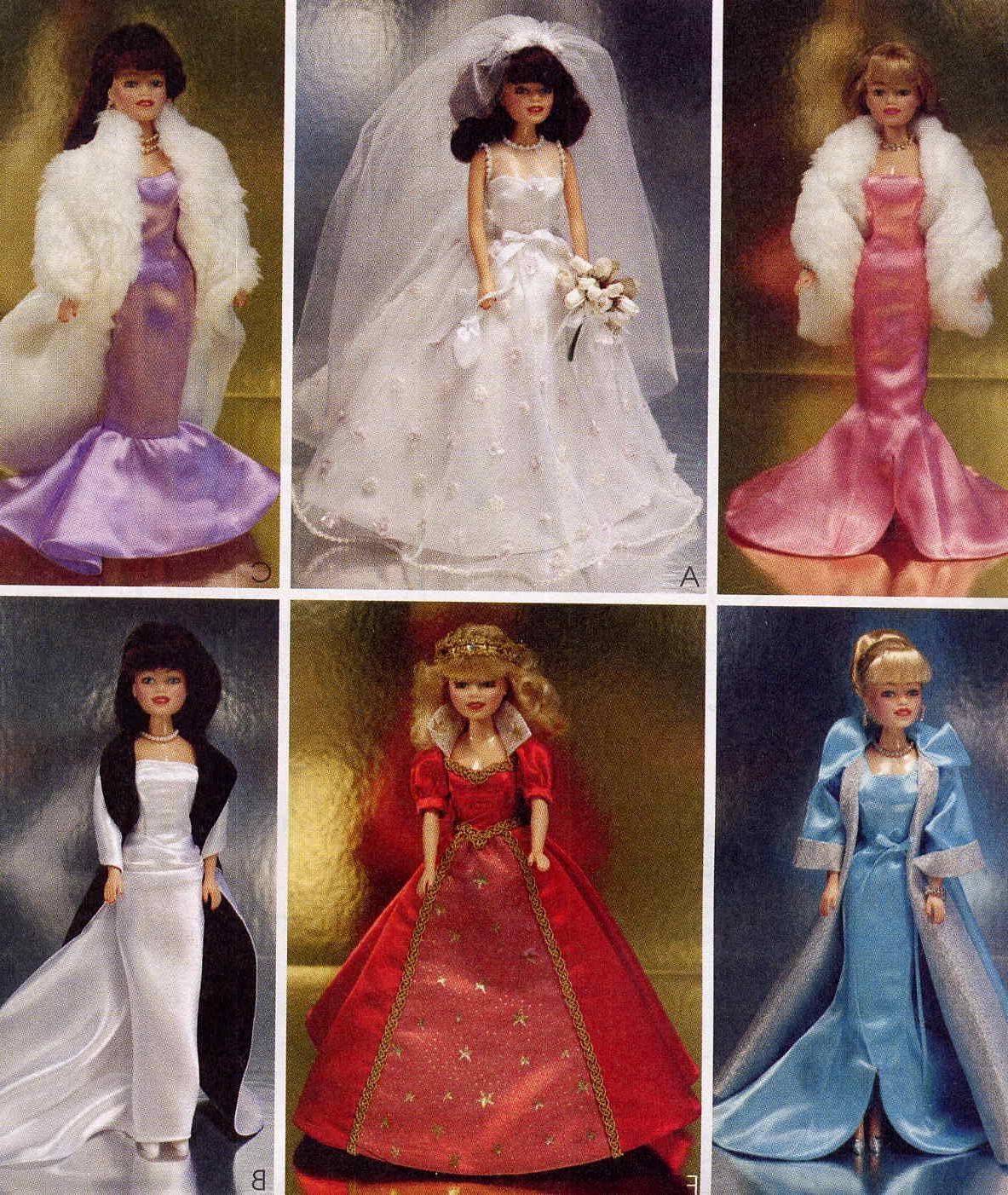 barbie wedding dress pattern
