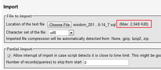 SQLDumpSplitter2 แบ่งไฟล์ sql ใหญ่ๆให้เล็กลงเพื่อการ Dump ข้อมุลโดยเฉพาะ