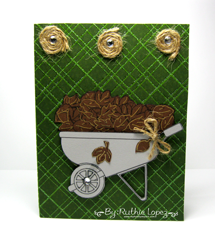 The Cutting Cafe - Greeting Card with a gift card holder - Wheelbarrow deliveries - Card - Ruthie Lopez