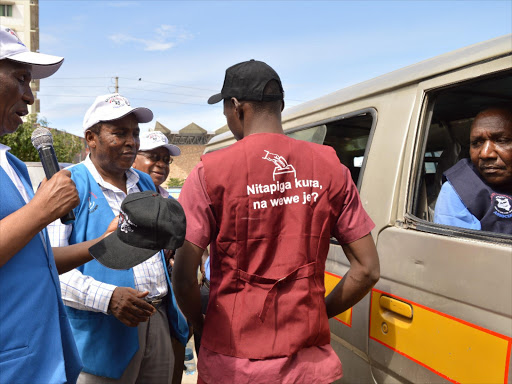 Matatu Owners Association during a past campaign for peace in Mombasa, 2015. /FILE