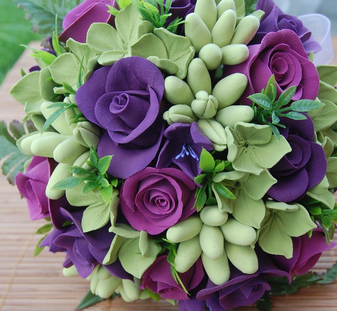 purple and green wedding theme