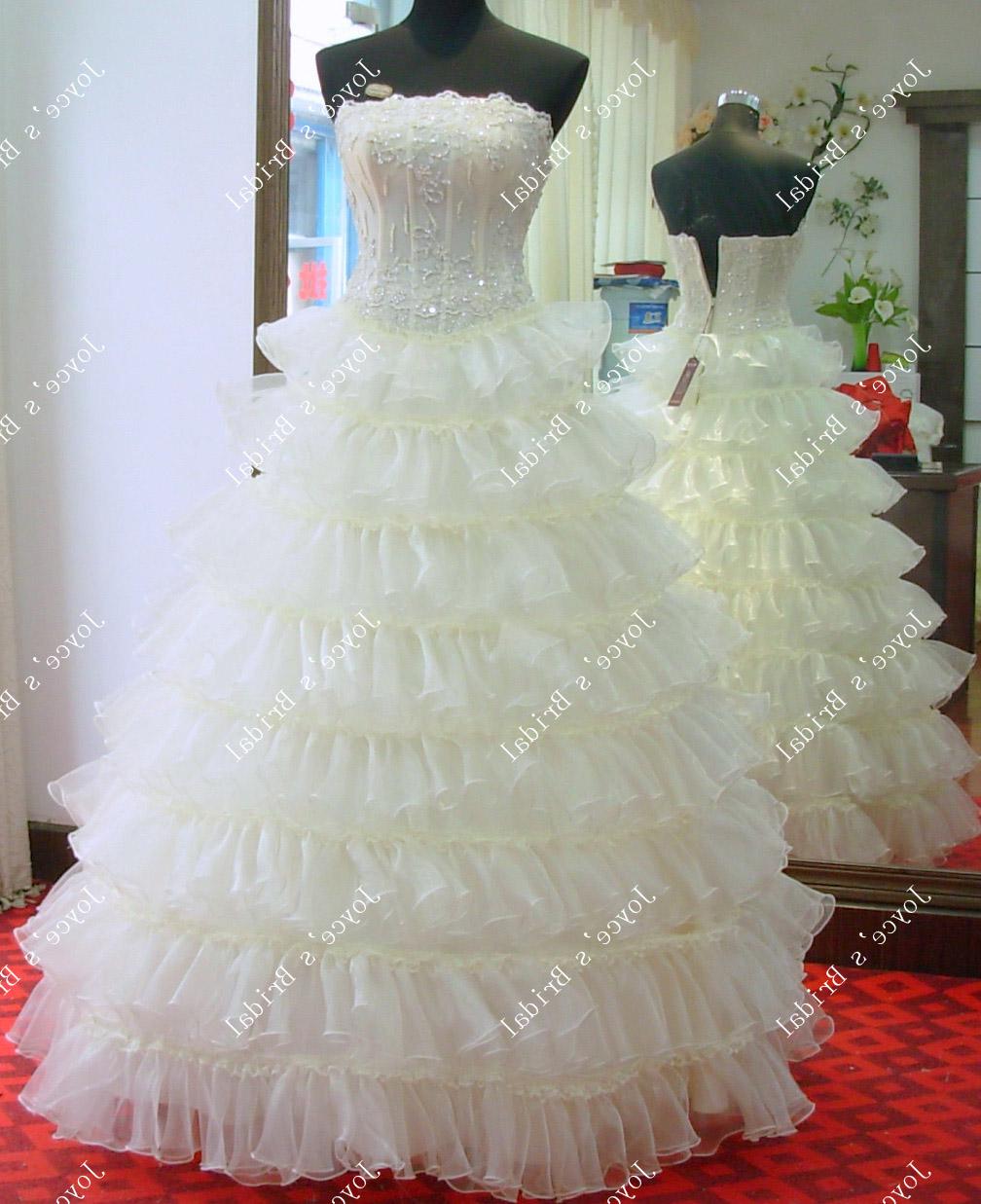 Strapless Organza Ball Gown