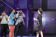 Khaya Mthethwa of Durban cannot contain his surprise as he is named the winner of Idols 2012 in Johannesburg last night, beating Melissa Alison from Port Elizabeth. More than 3 million viewers voted in the competition in the past week Picture: COBUS BODENSTEIN