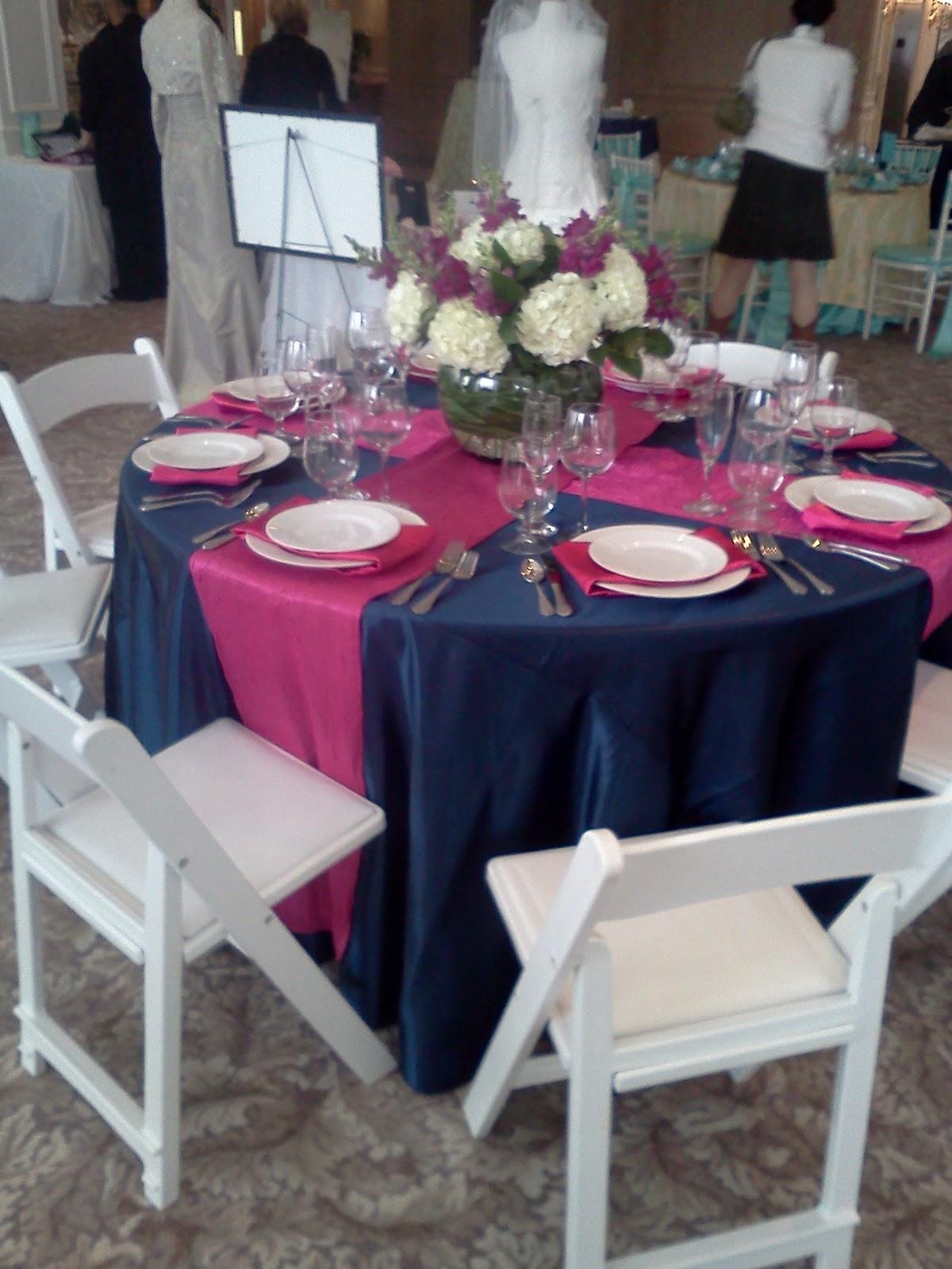 wedding purple chairs navy