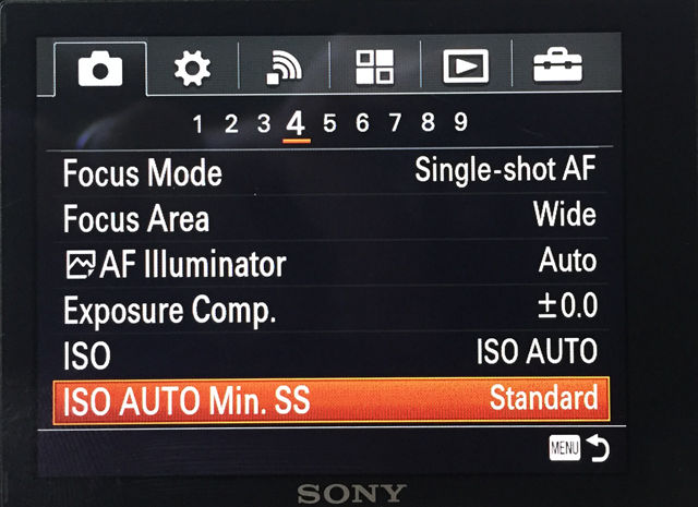 ISO AUTO Min. SS Feature