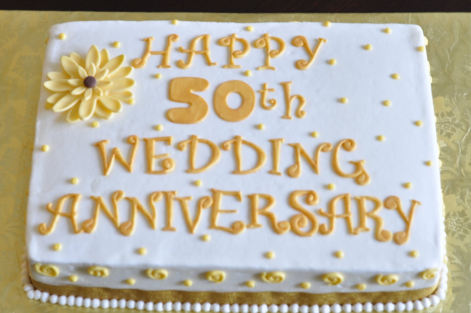 50th Wedding Anniversary Cake