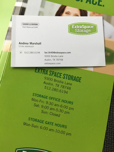 Storage Facility «Extra Space Storage», reviews and photos, 9300 Brodie Ln, Austin, TX 78748, USA
