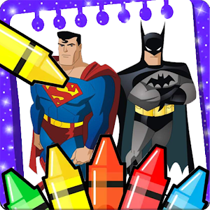 Download Super Heroes Coloring Book For PC Windows and Mac