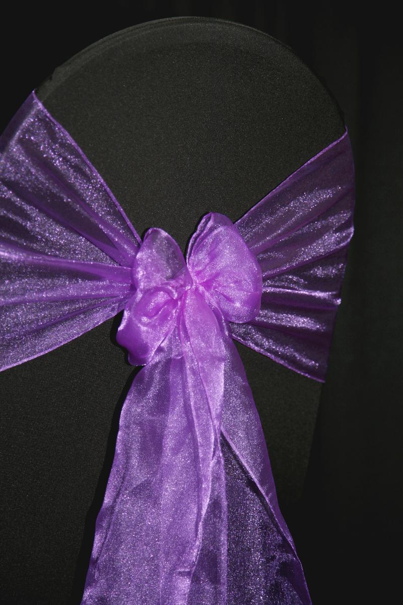 Orchid Purple Crystal Organza